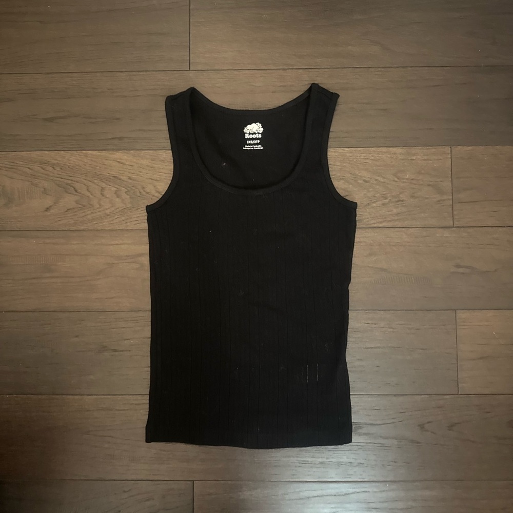 Roots Black Tank Top